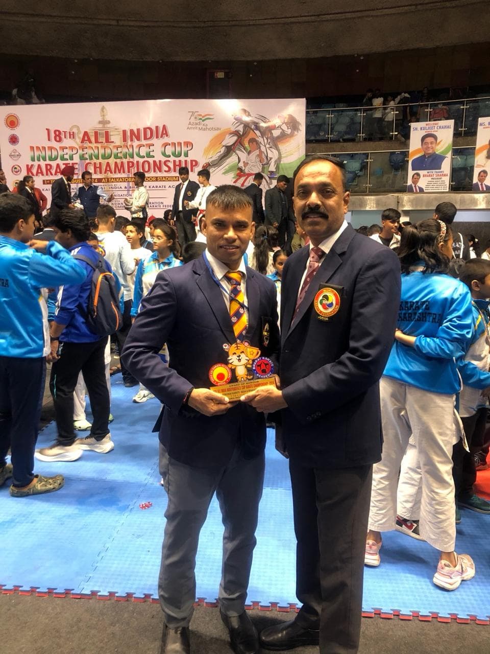 All India championship trophy moment