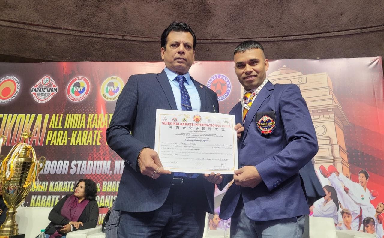 Certificate award presentation