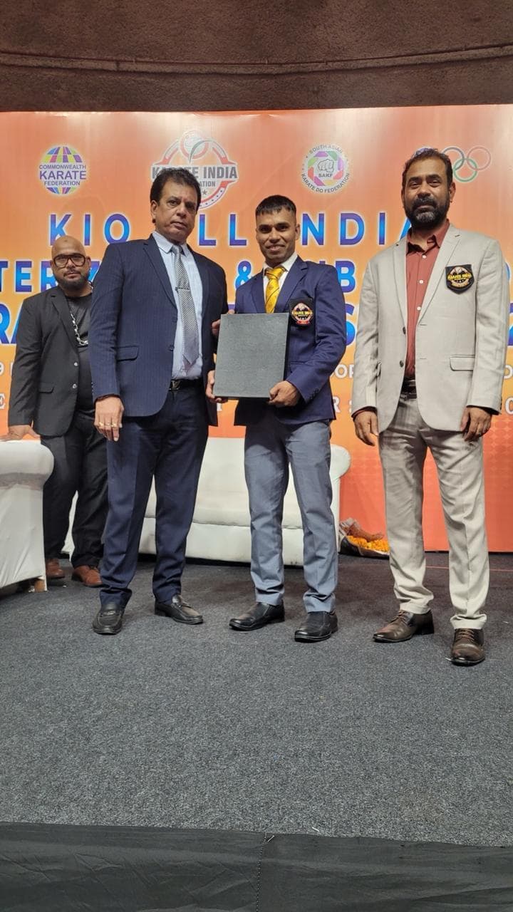 Kickboxing award ceremony