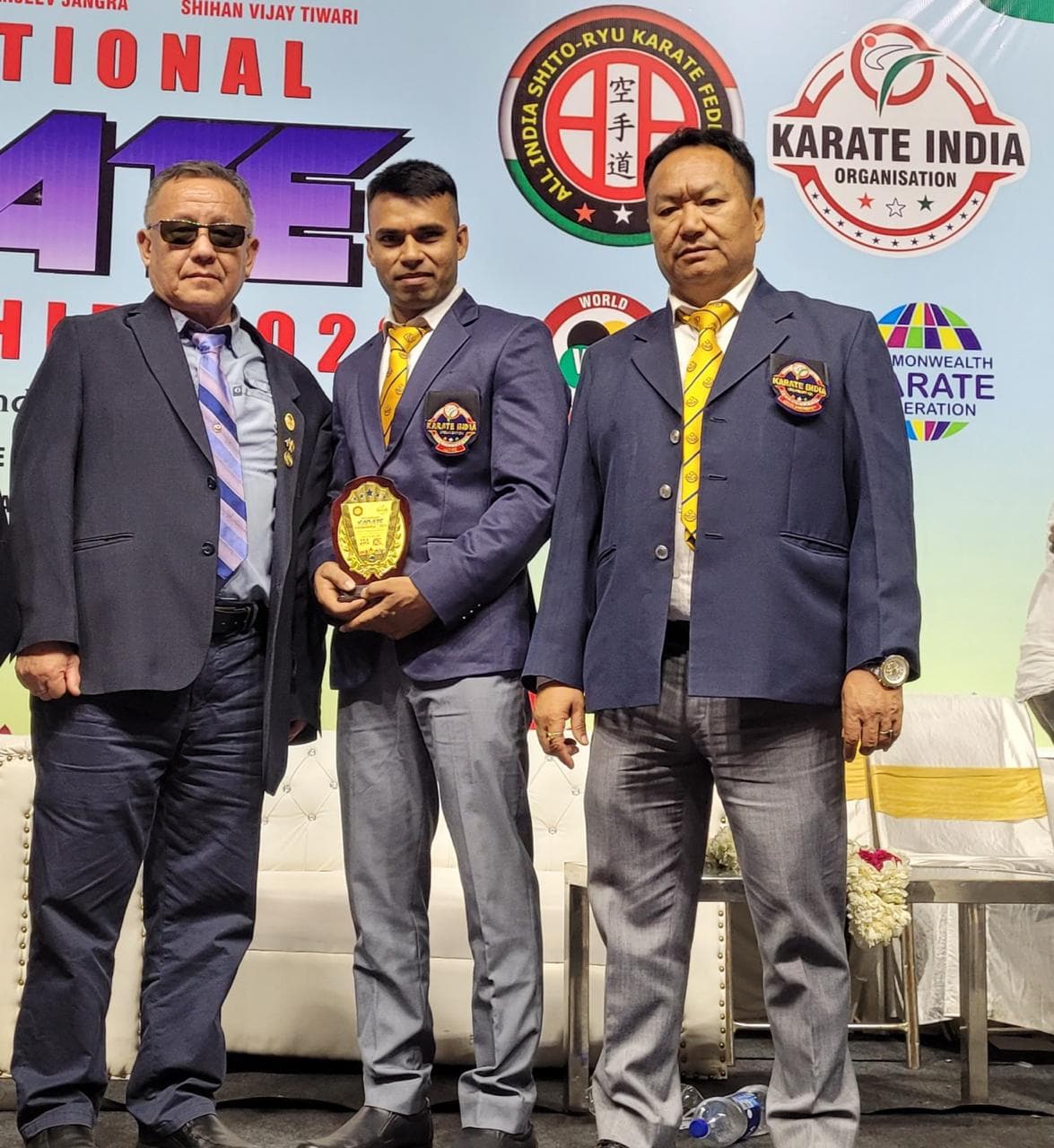 National karate award presentation