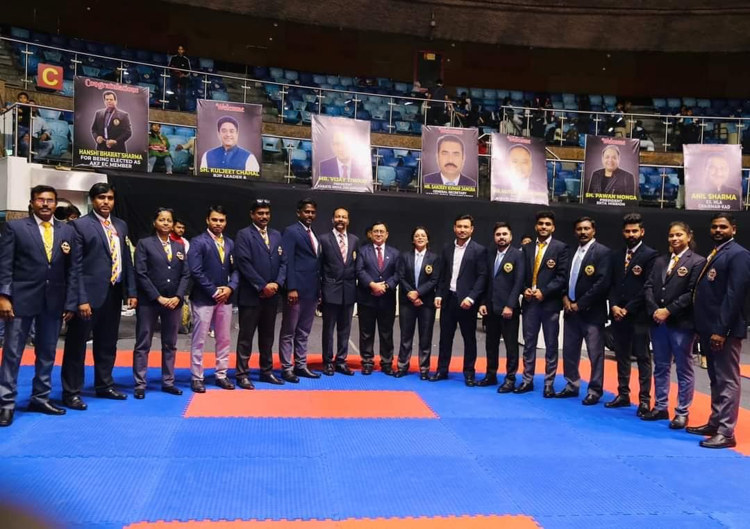 Karate tournament officials