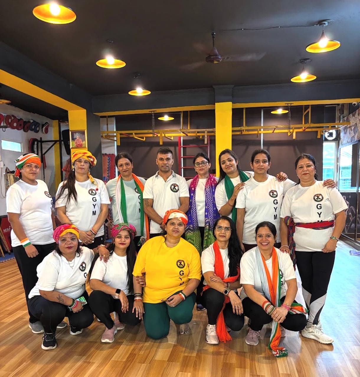 Group photo after a martial arts workshop