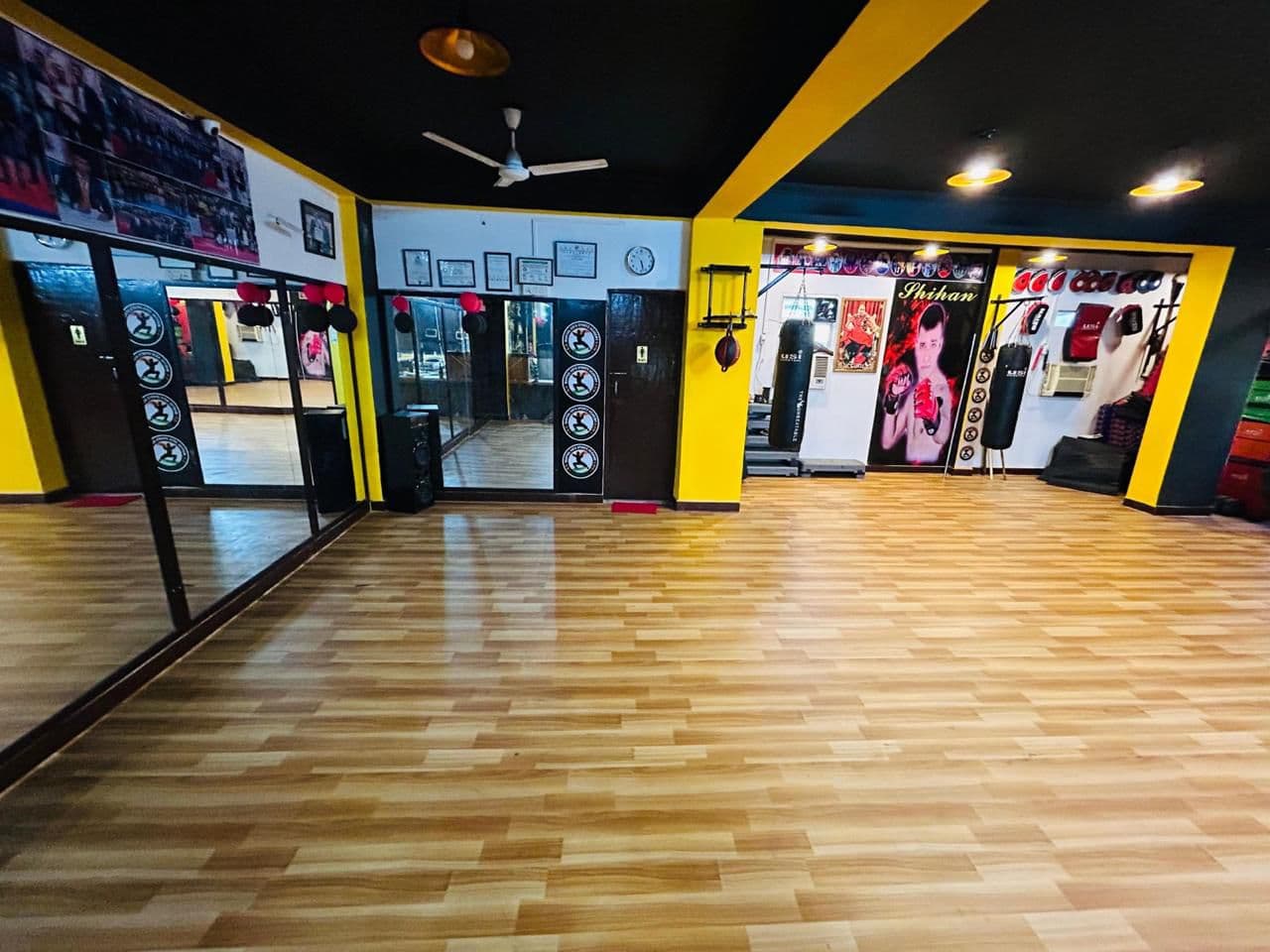 Open academy training floor